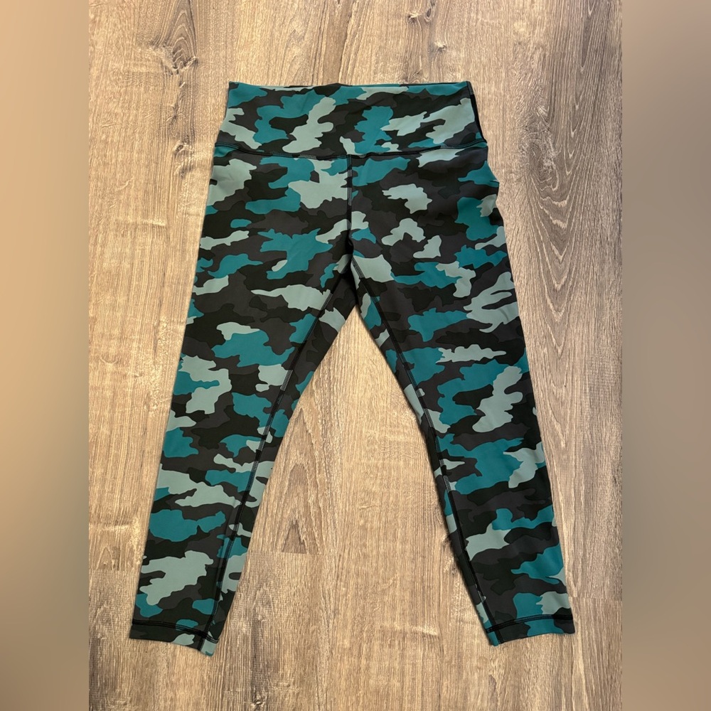 blue camo leggings lululemons